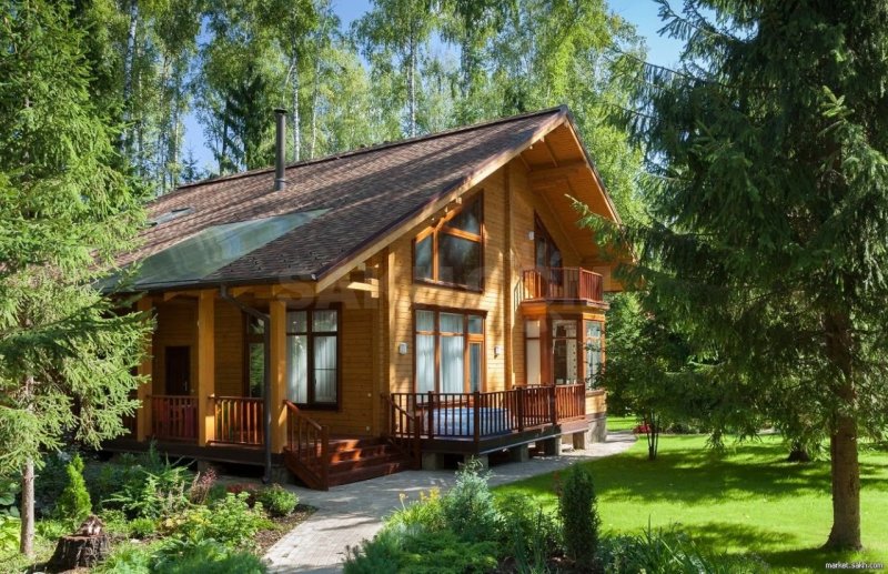 Дом из клееного бруса Скандинавия