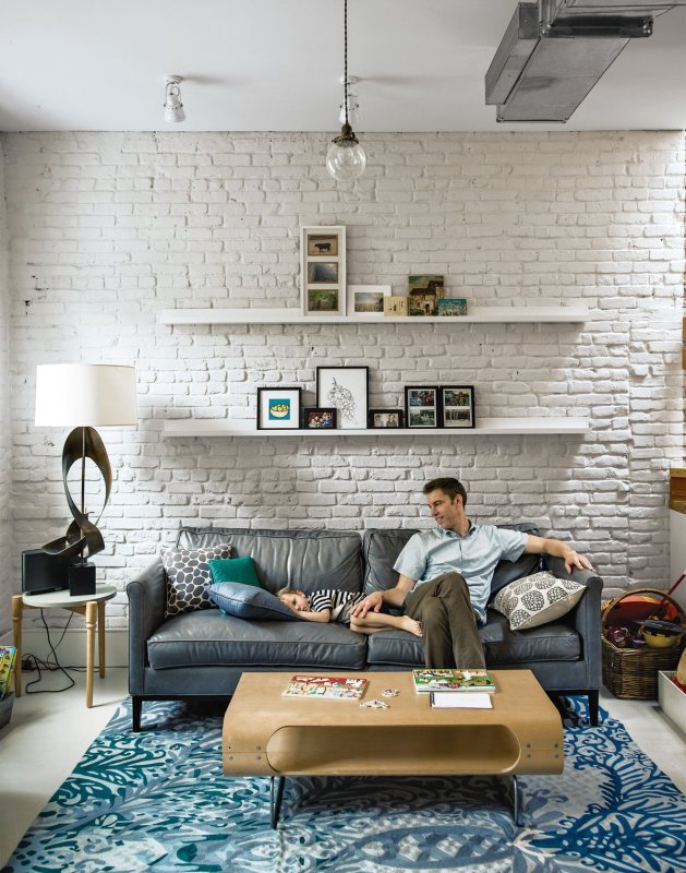 Loft Interior Design кирпич