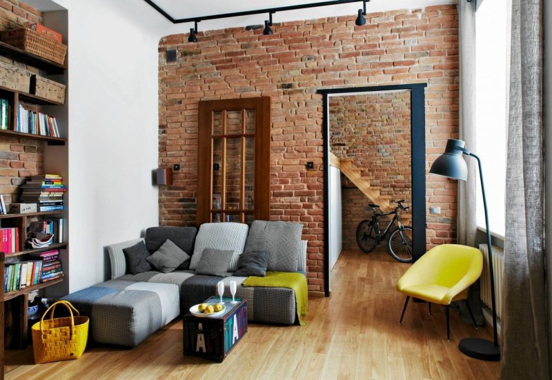 Loft Interior Design кирпич