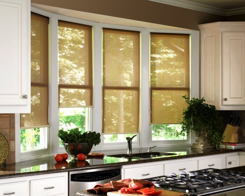 Ламбрекены Kauffort Kitchen c на тесьме 44 см