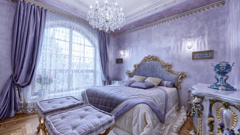 Классический интерьер спальни