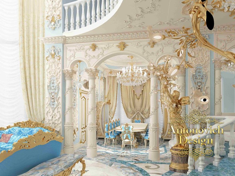 Antonovich Design спальня Королевский стиль