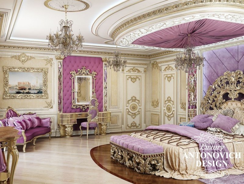 Antonovich Design спальня Королевский стиль