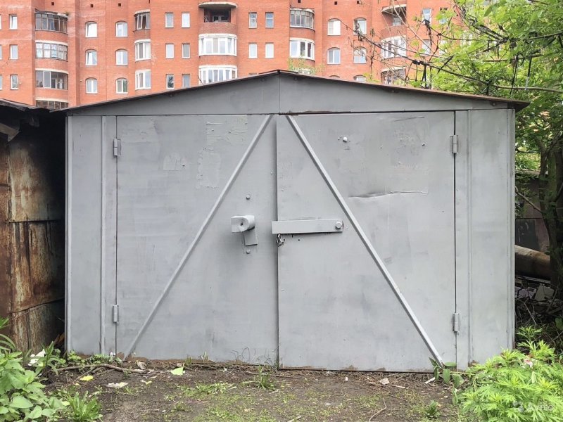 Гараж металлический зеленый