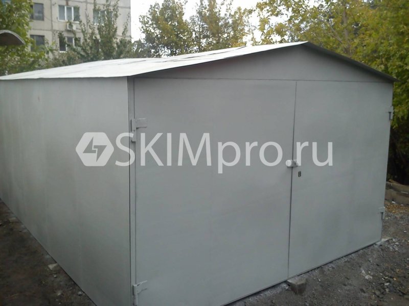 Металлический гараж сборный 6м 4м драйв2