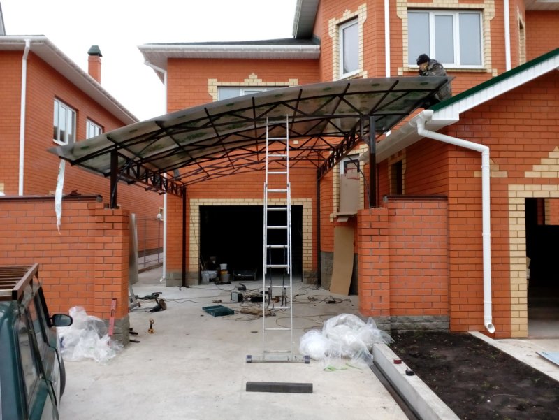 Пристрой гаража к дому