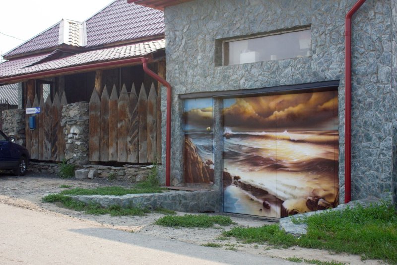 Роспись стен на даче