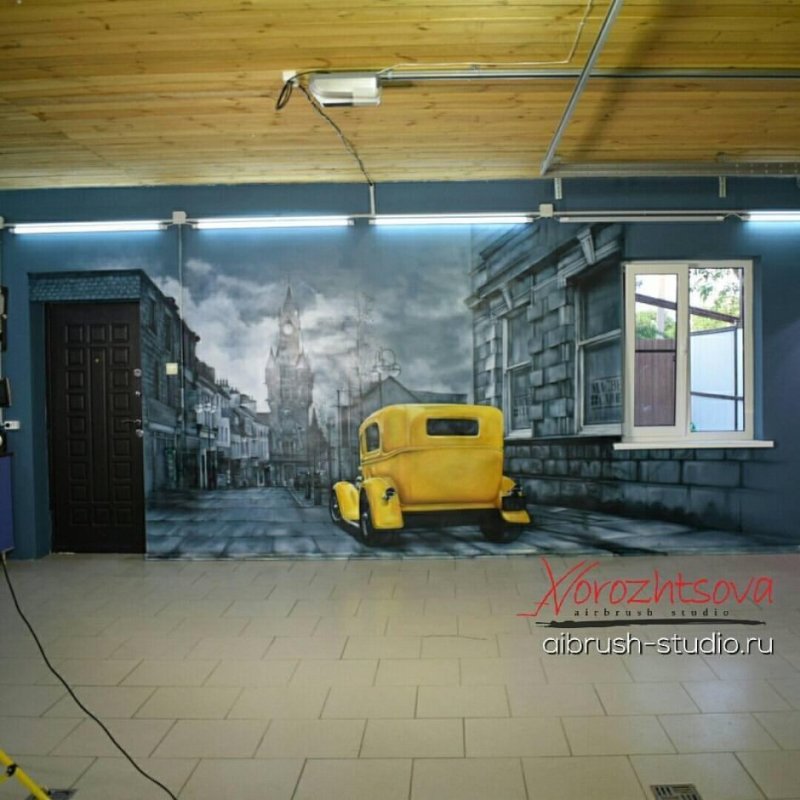 Стены в автосервисе