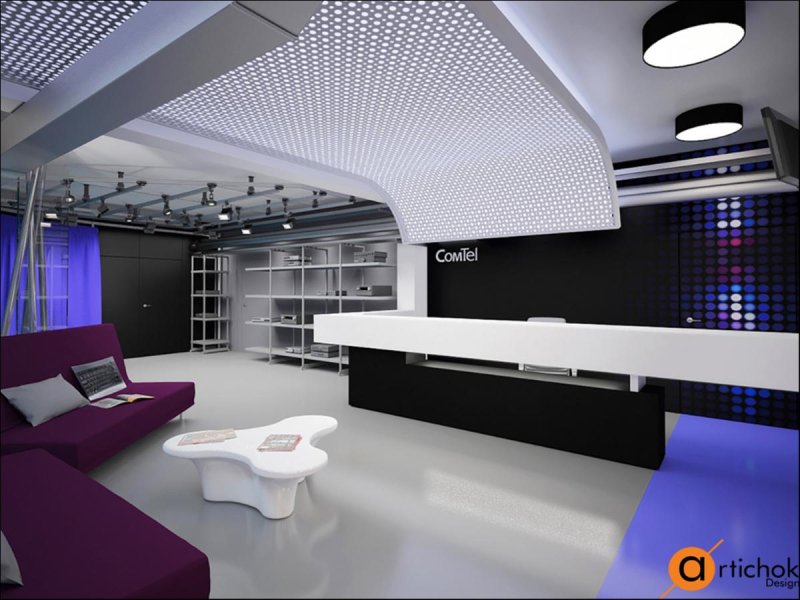 Стиль Hi-Tech офис
