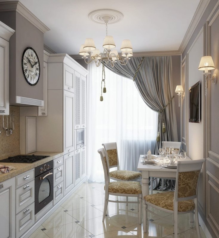 Классический интерьер кухни