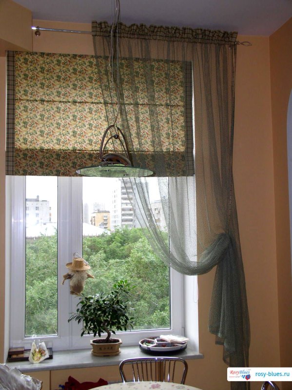 Римская штора тюль