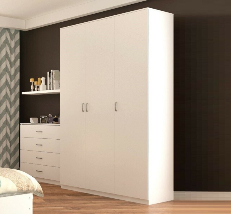 Opphus ОПХУС гардероб, белый/САННИДАЛЬ РИДАБУ 220x57x231