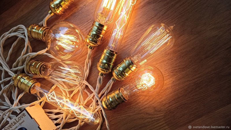 Гирлянда светодиодная лампа Эдисона d 2см 20 led, 0.3м
