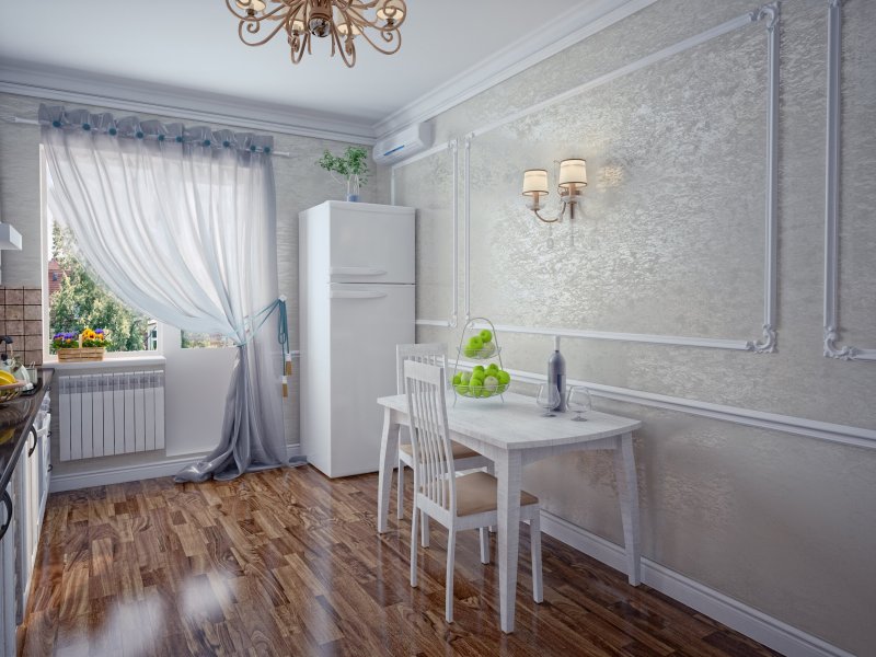 Венецианская штукатурка на кухне