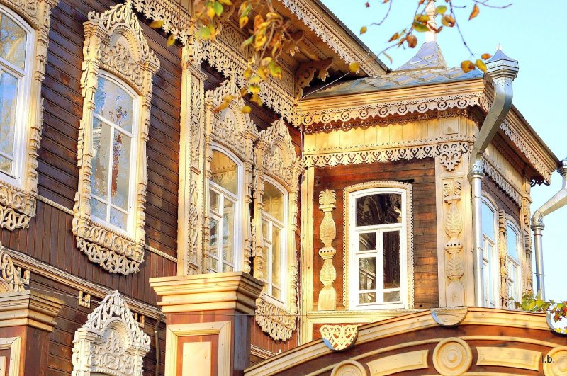 Фасады деревянных домов