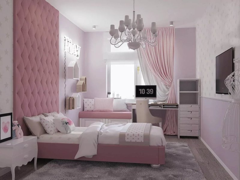 Розовая спальня