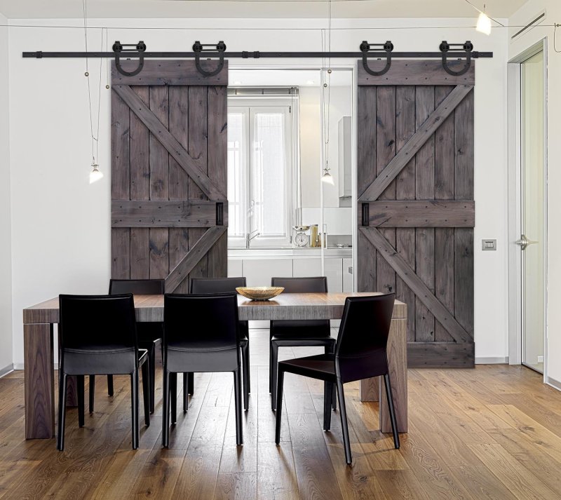 Амбарная дверь Loft модель 11