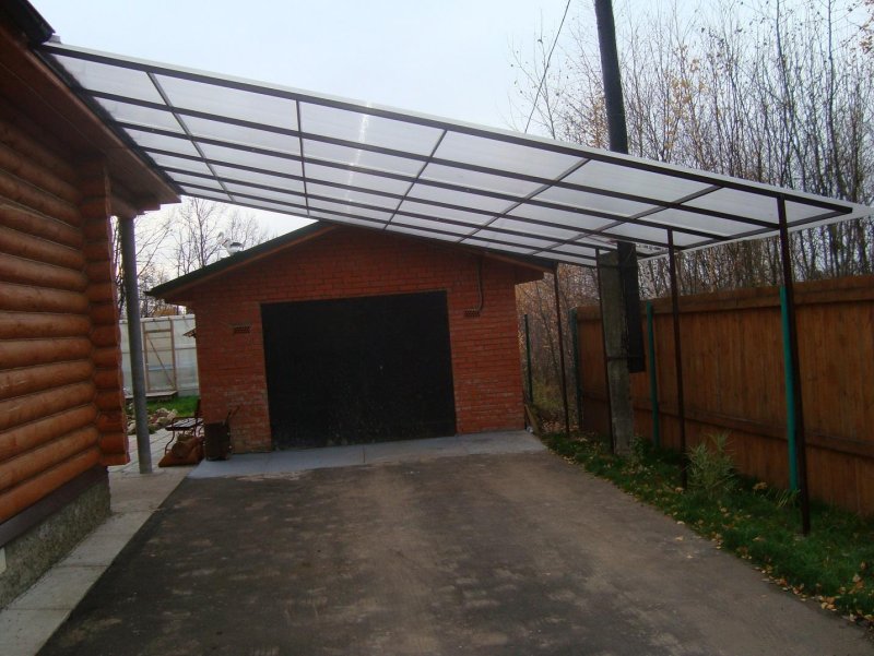 Навес гаражный d34l140