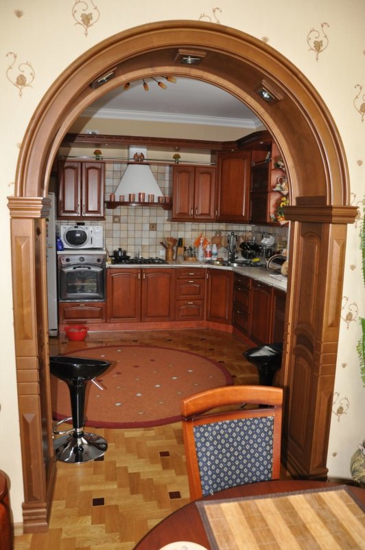 Кухня гостиная с барной стойкой