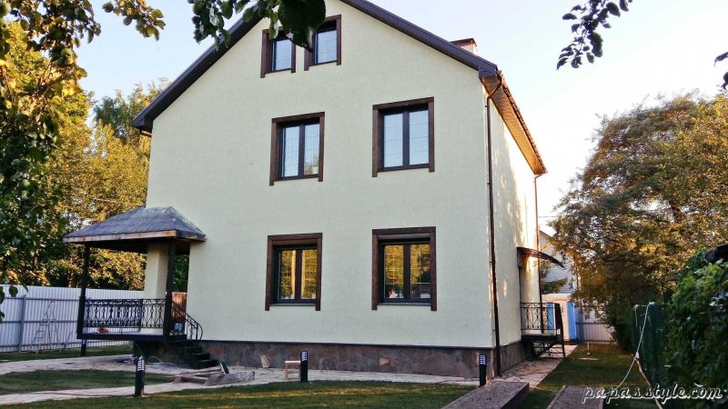 Покраска фасада частного дома