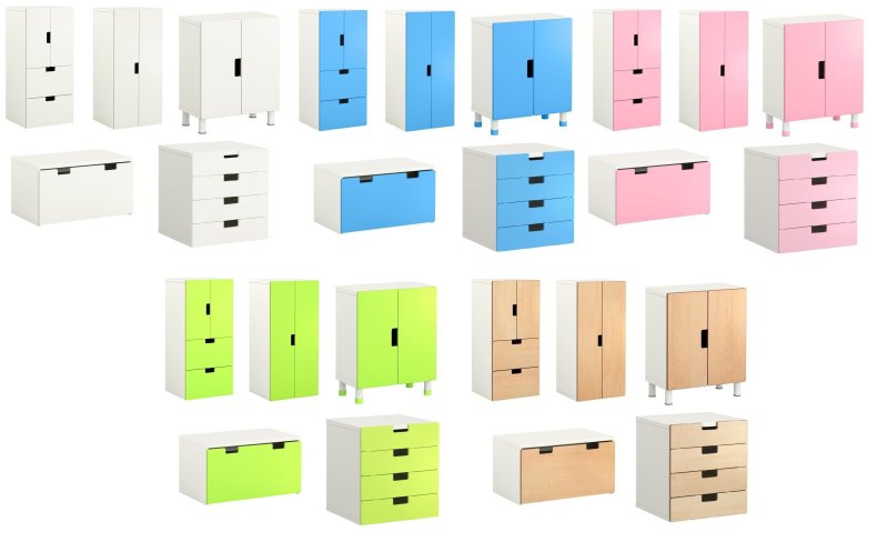 Шкаф ikea СТУВА габариты