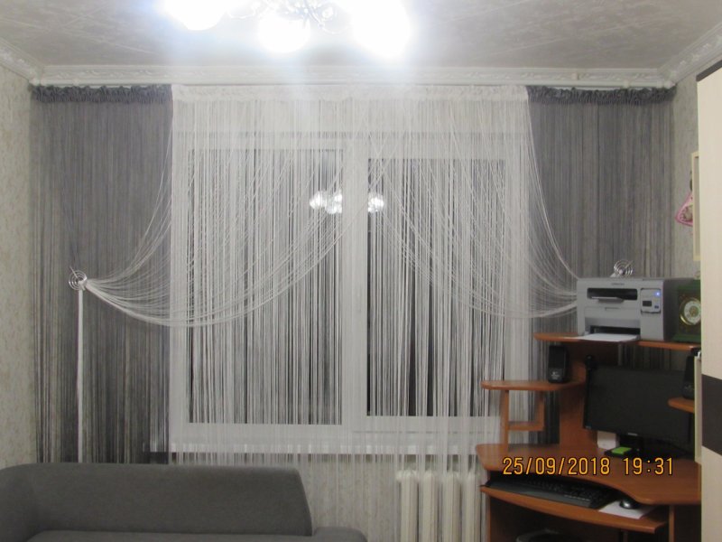 Карниз для нитяных штор