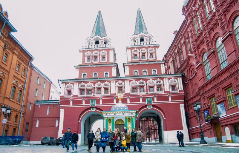 Красные ворота Кремль Москва