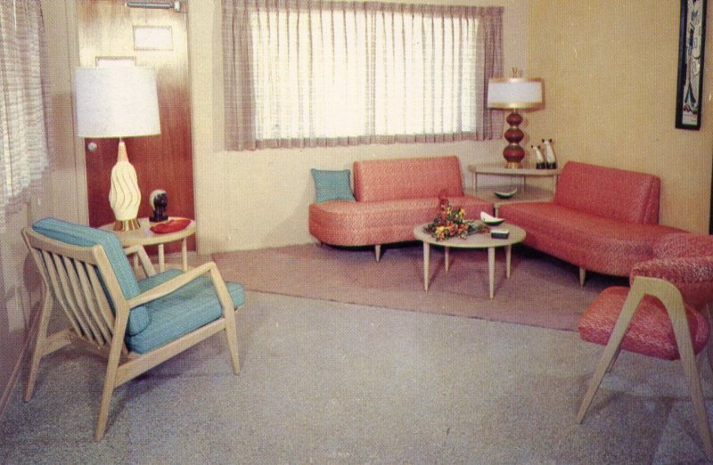 Mid Century livingroom 1950s