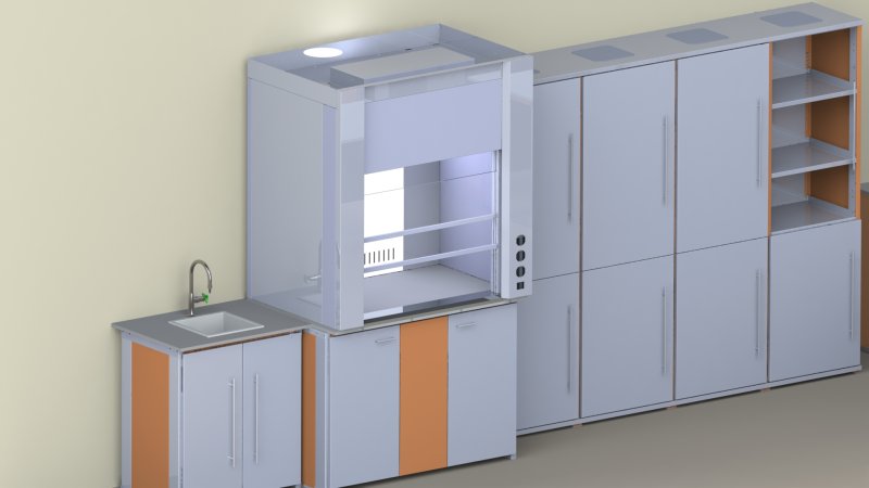 Шкаф вытяжной 825х550х2000