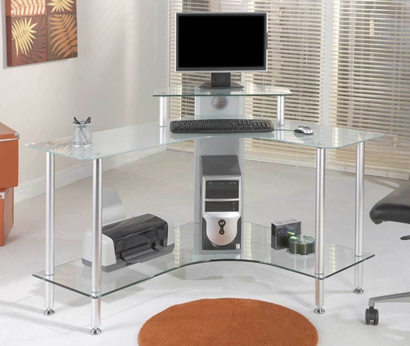 Tempered Glass столы стеклянные компьютерные