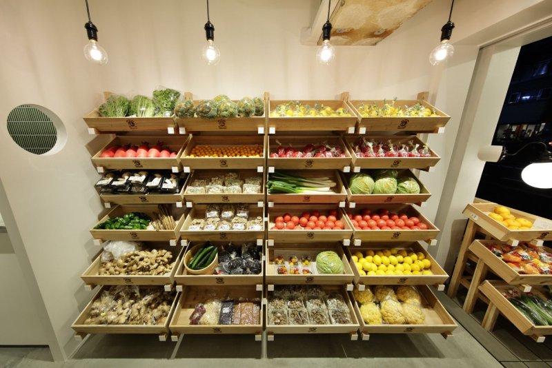 Подсветка полок магазина продуктового