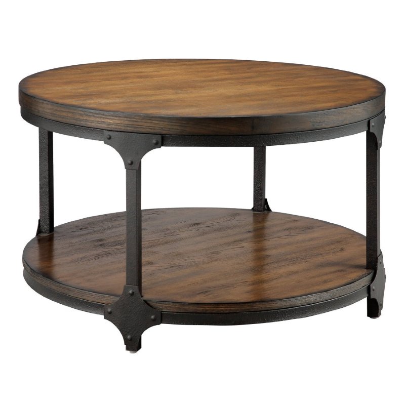 Журнальный столик Fargo 40" Round reclaimed Wood Coffee Table журнальный стол