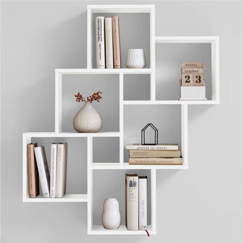 Полка "Wall Shelf-s (bas WL-001)" белая