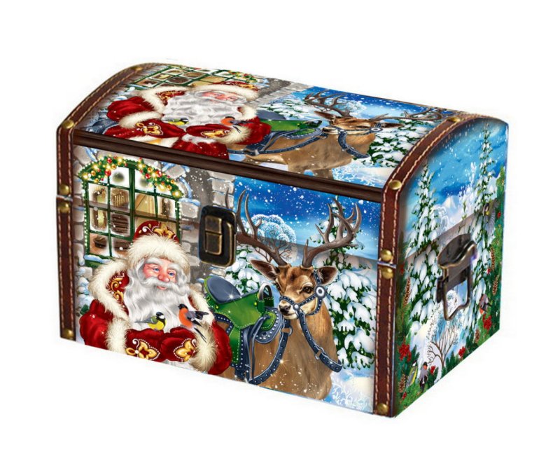 Ларец с новогодними игрушками