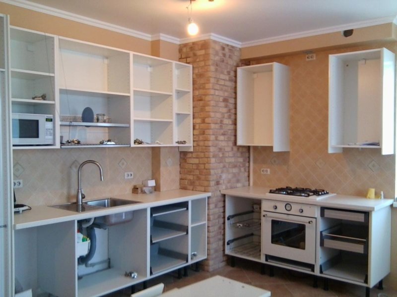Кухня без фасадов