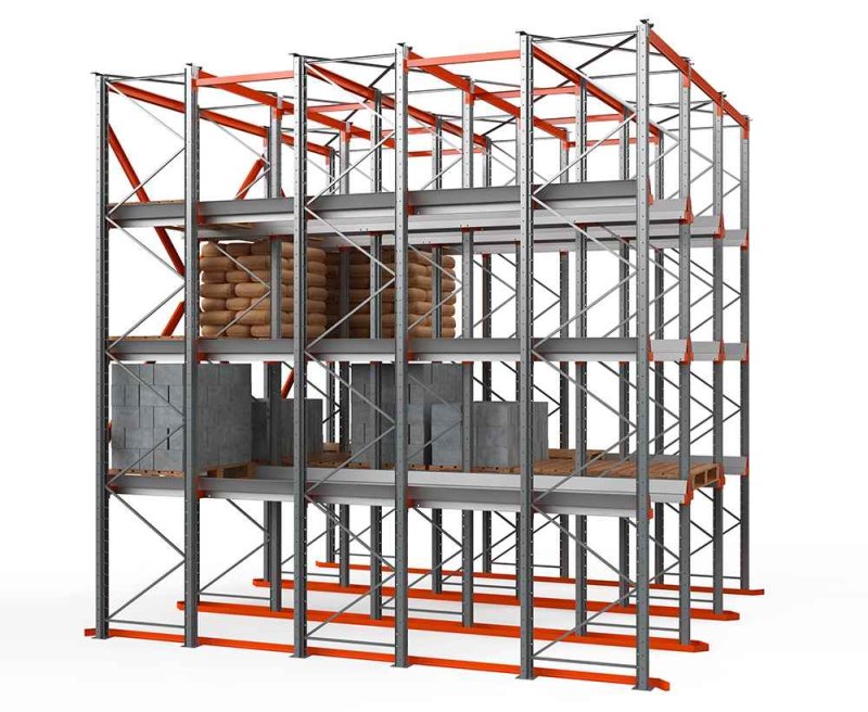 Набивной стеллаж (Drive-in Pallet-Racking)