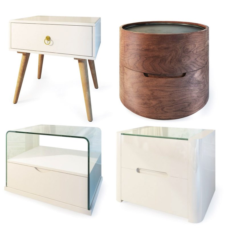 Тумбы от IMODERN (set2). Nightstand, Bedside Table.
