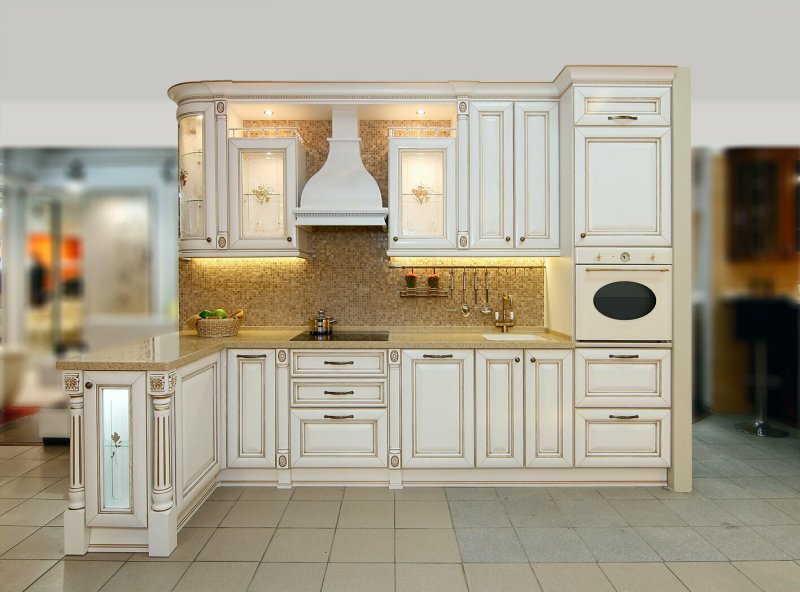 Кухня классика Ника Бора слоновая кость