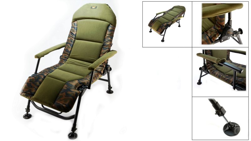 Кресло dam Camovision Compact with Armrests Steel