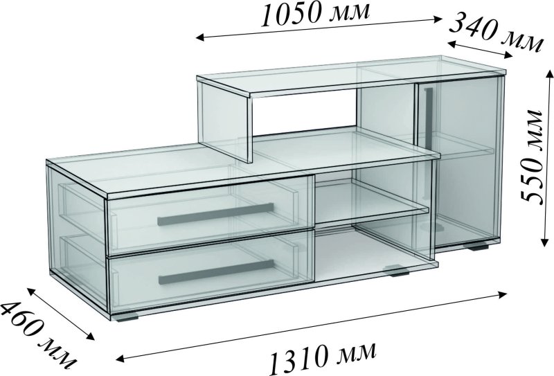 Teodora Night Stand чертеж