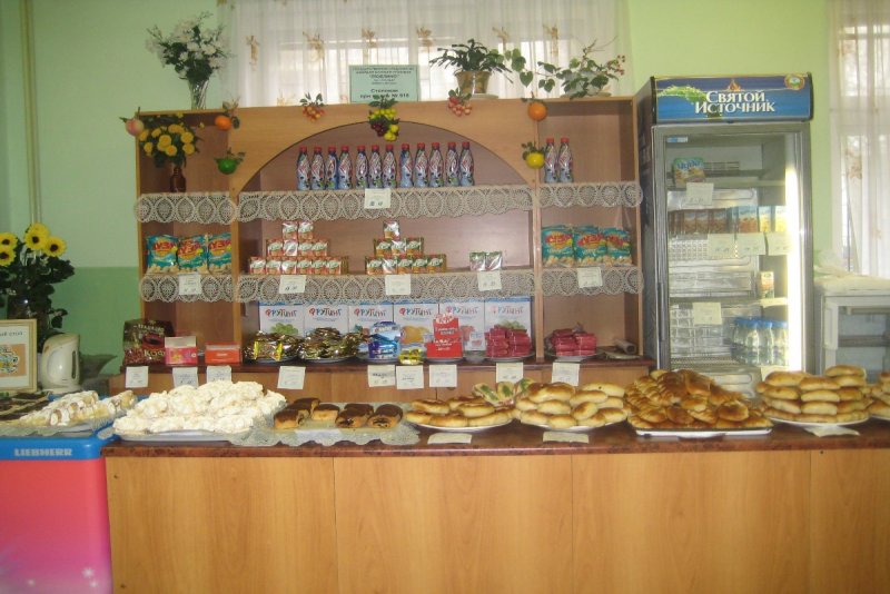 Буфет в школьной столовой