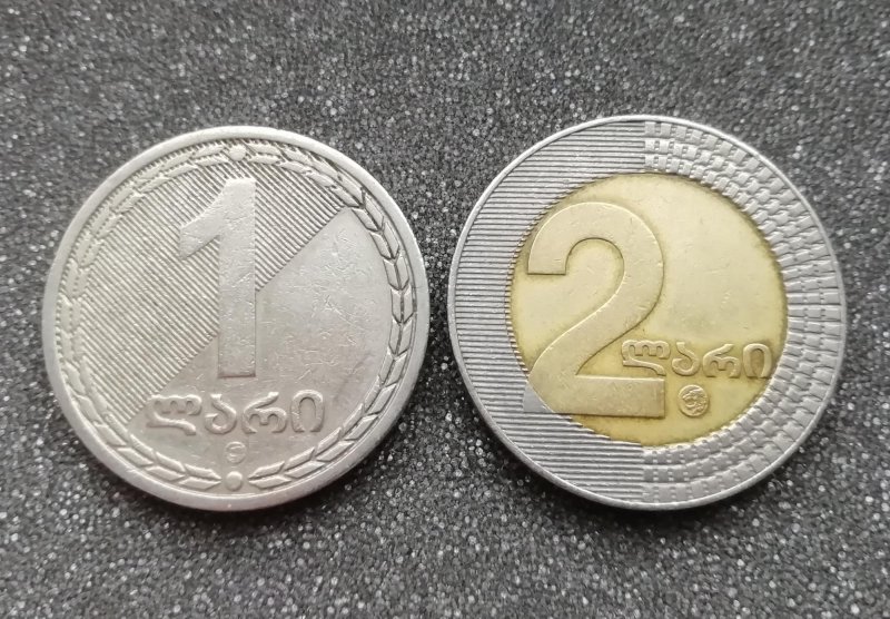 Монета 2 лари 2006 Грузия