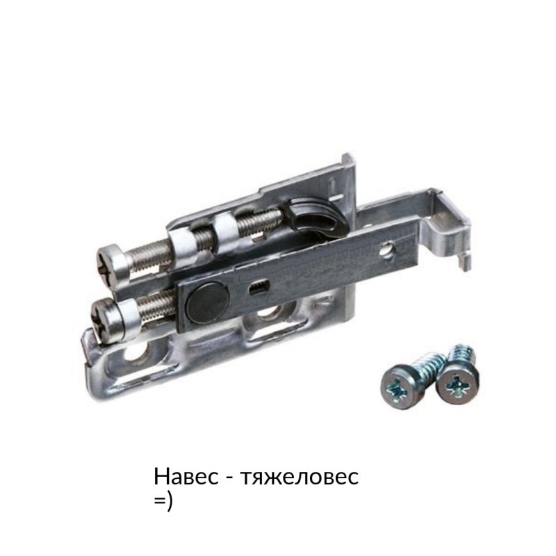Подвес мебельный (петля в центре) 1,5мм 65х16мм цинк