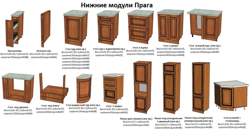 Кухня Сан Марино Кубань мебель модули