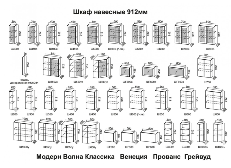 Кухня грейвуд св мебель модули