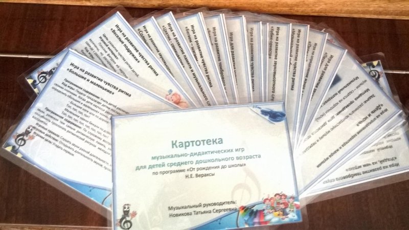Картотека музыкального руководителя