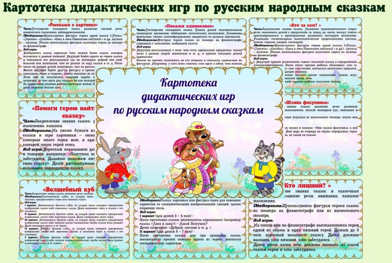 Картотека игр для детей