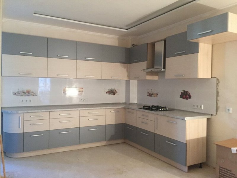 Кухни из пластика Арпа белый глянец