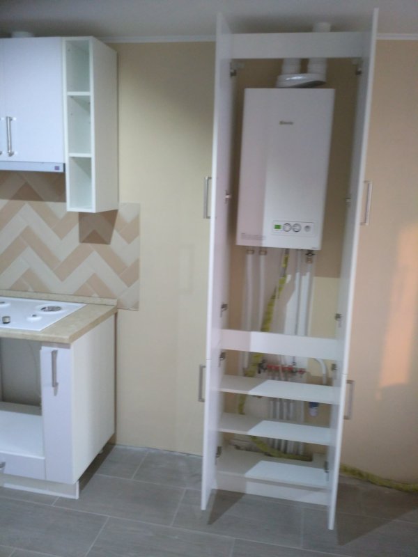 Газовая колонка на кухне