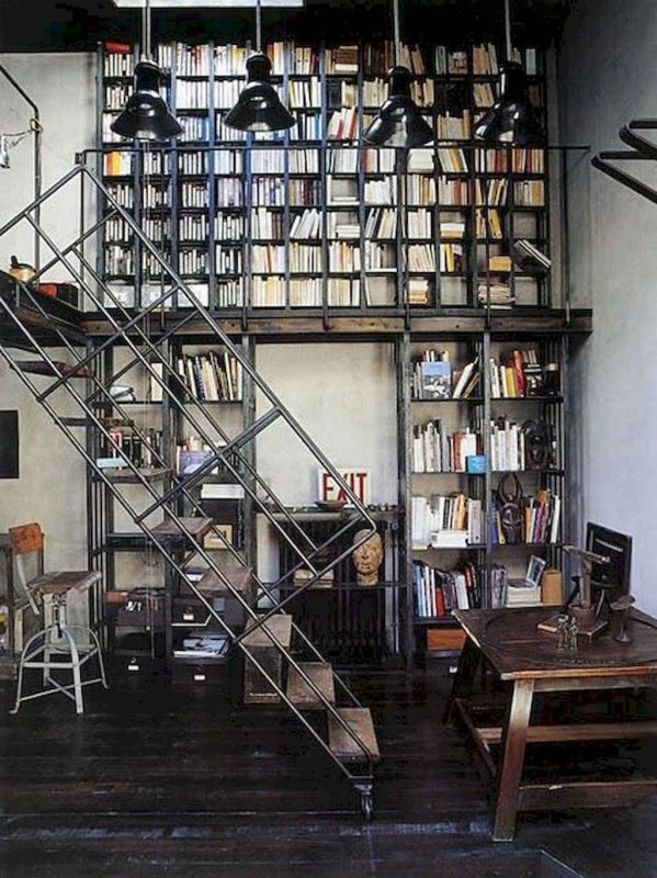 Книжный стеллаж лофт Индастриал